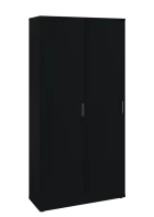 KSR6-81 L skříň šatní, 2x výsuvné ramínko, 2053x1022x400 mm, provedení levé, černá